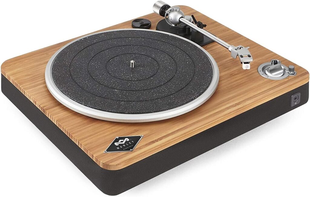 House of Marley Stir It Up Wireless Turntable: Vinyl Record Player with Wireless Bluetooth Connectivity, 2 Speed Belt, Built-in Pre-Amp, and Sustainable Materials