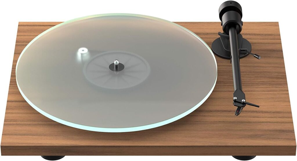 Pro-Ject T1 Phono SB Turntable with Built-in Preamp and Electronic Speed Change (Satin White)