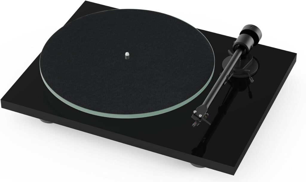 Pro-Ject T1 Phono SB Turntable with Built-in Preamp and Electronic Speed Change (Satin White)